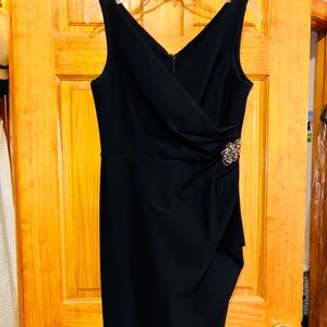 Alex Evenings Black Formal Cocktail Dress